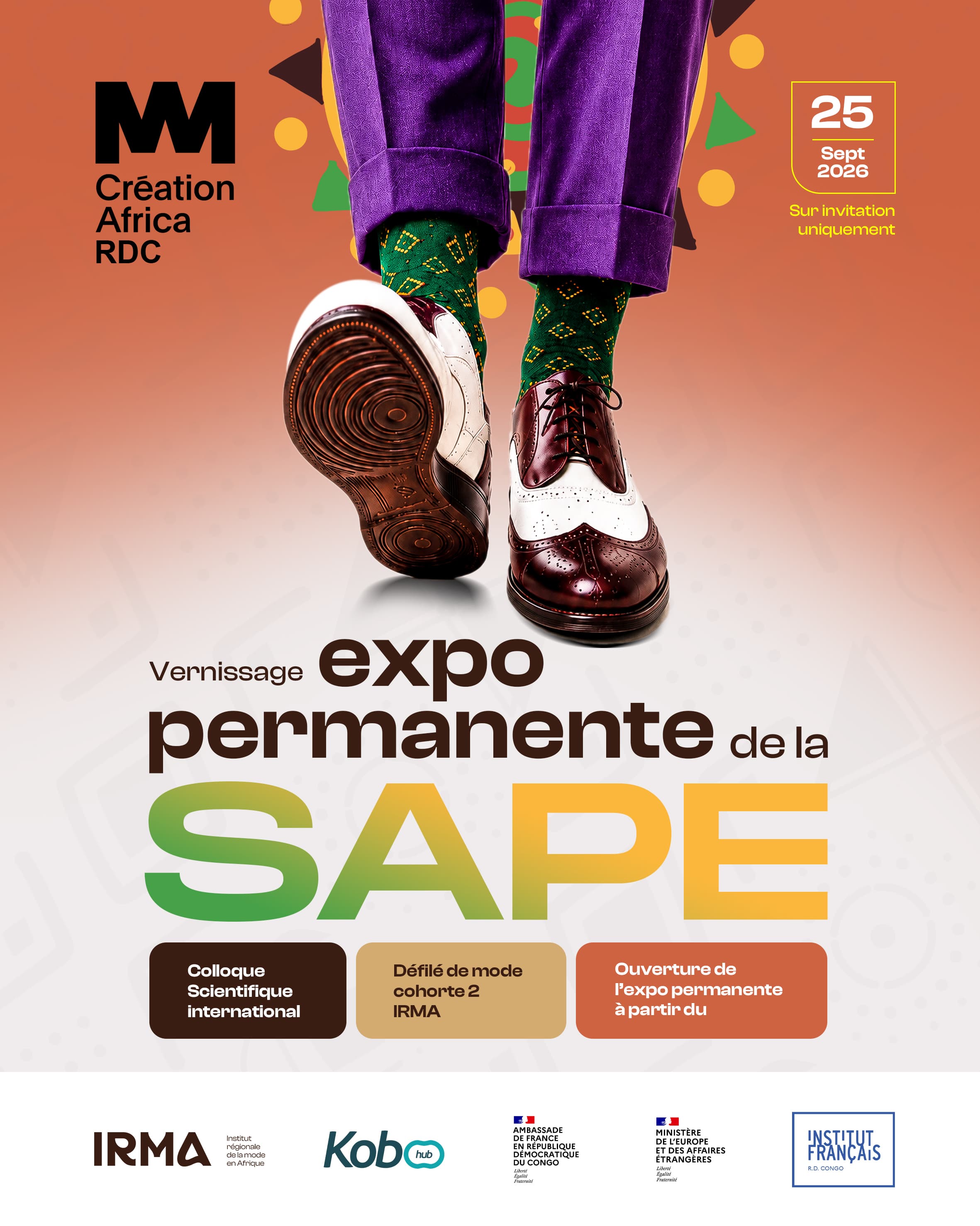 Affiche du vernissage de l’exposition permanente de la SAPE, le 25 septembre 2026